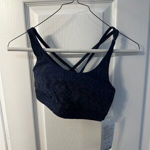 Lululemon Athletica Navy Energy Bra with Back Straps- Brand New